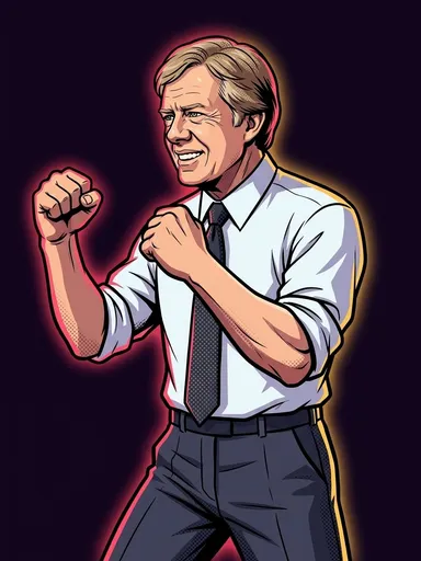 Jimmy Carter in the POTUS KO ring