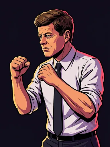 John F. Kennedy in the POTUS KO ring