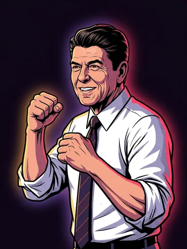 Ronald Reagan in the POTUS KO ring