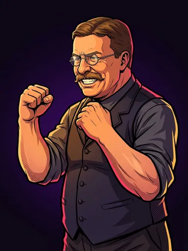 Theodore Roosevelt in the POTUS KO ring