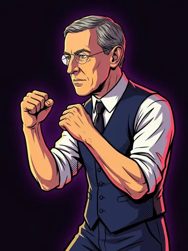 Woodrow Wilson in the POTUS KO ring